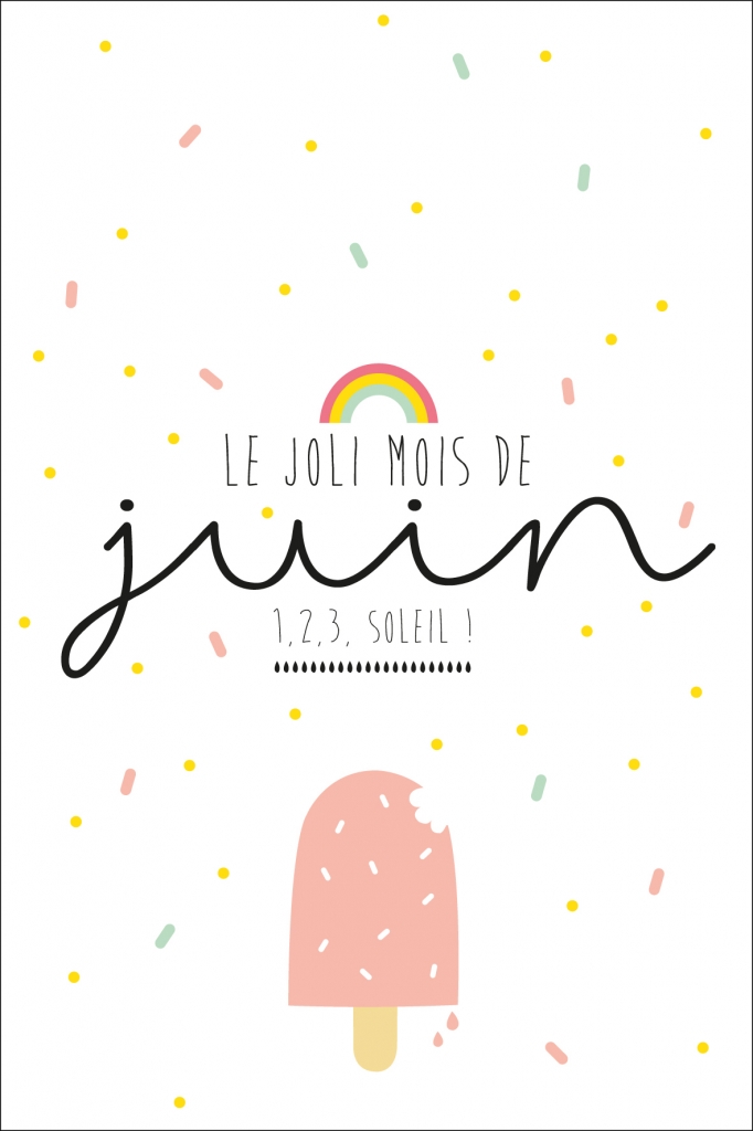 Calendrier Du Mois De Juin à Imprimer La Vie En Plus Joli